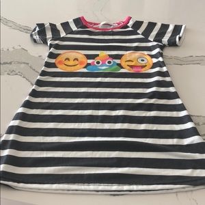 Little girls emoji dress
